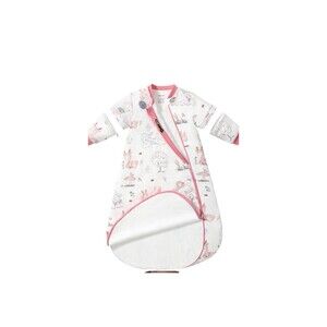 Baby Sleep Sack 6-12 Months, Cotton Sleep Sack with Detachable Long Sleeves